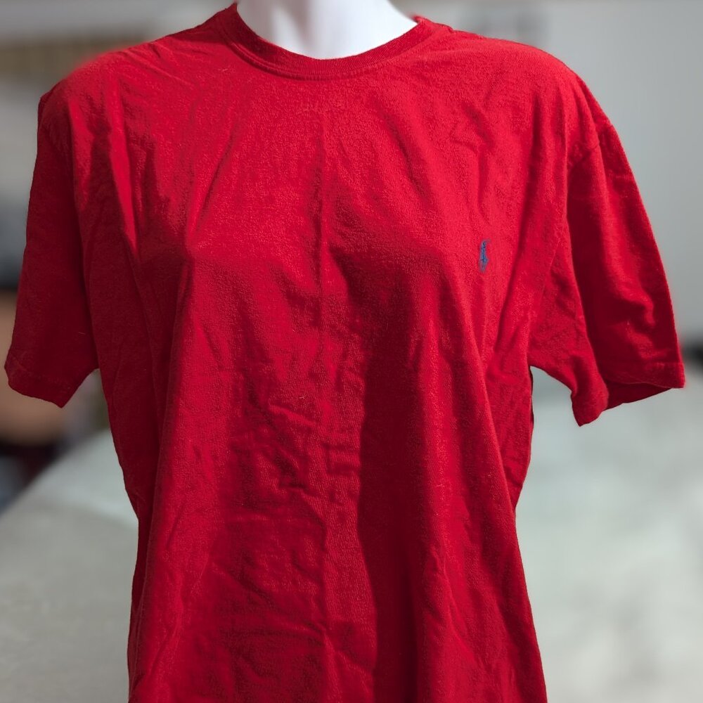 Vintage Polo By Ralph Lauren T Shirt Unisex Size S Red Shirt Sleeve Tee
